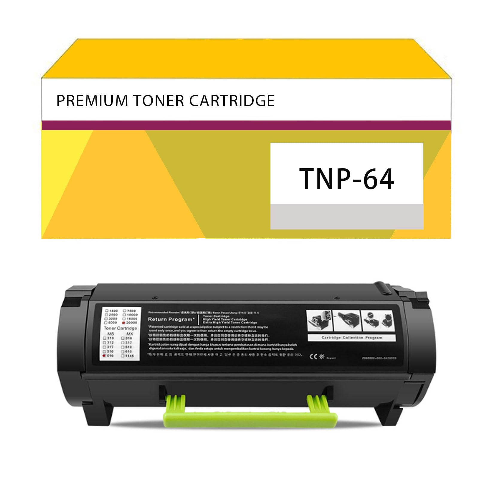 TNP-64 Toner Cartridge,Use for Konica Minolta Bizhub 4052 4752